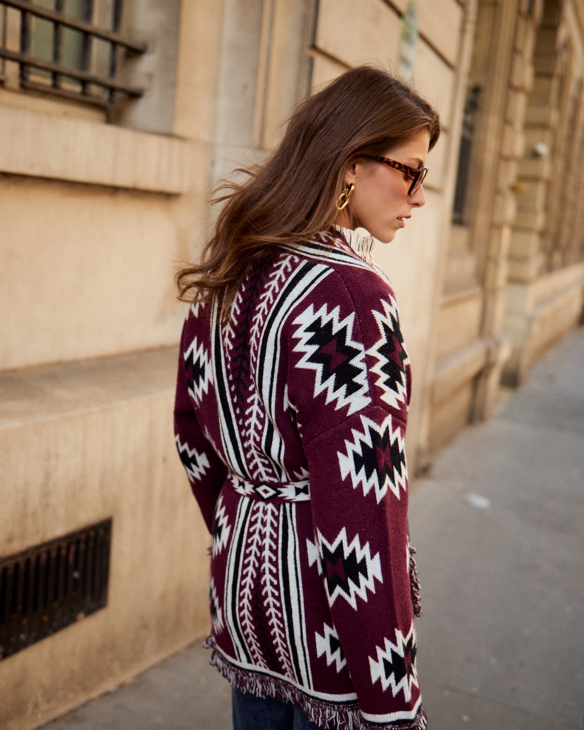 Harley Bordeaux Cardigan - Image 2