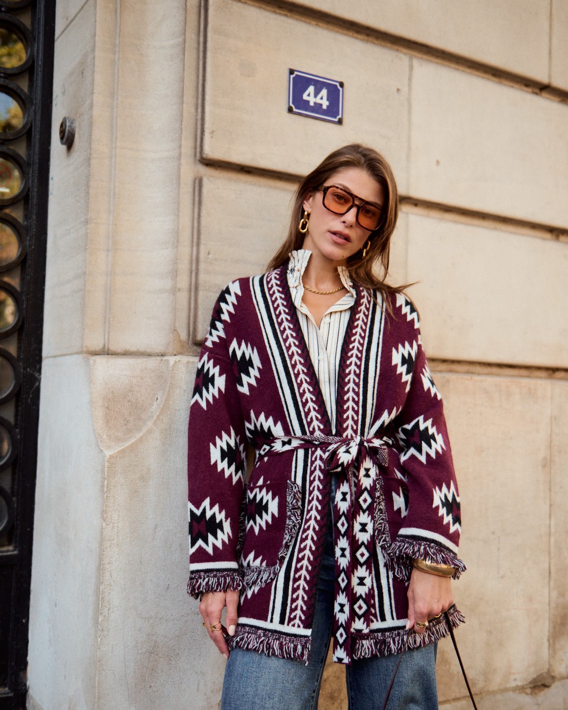 Harley Bordeaux Cardigan - Image 6
