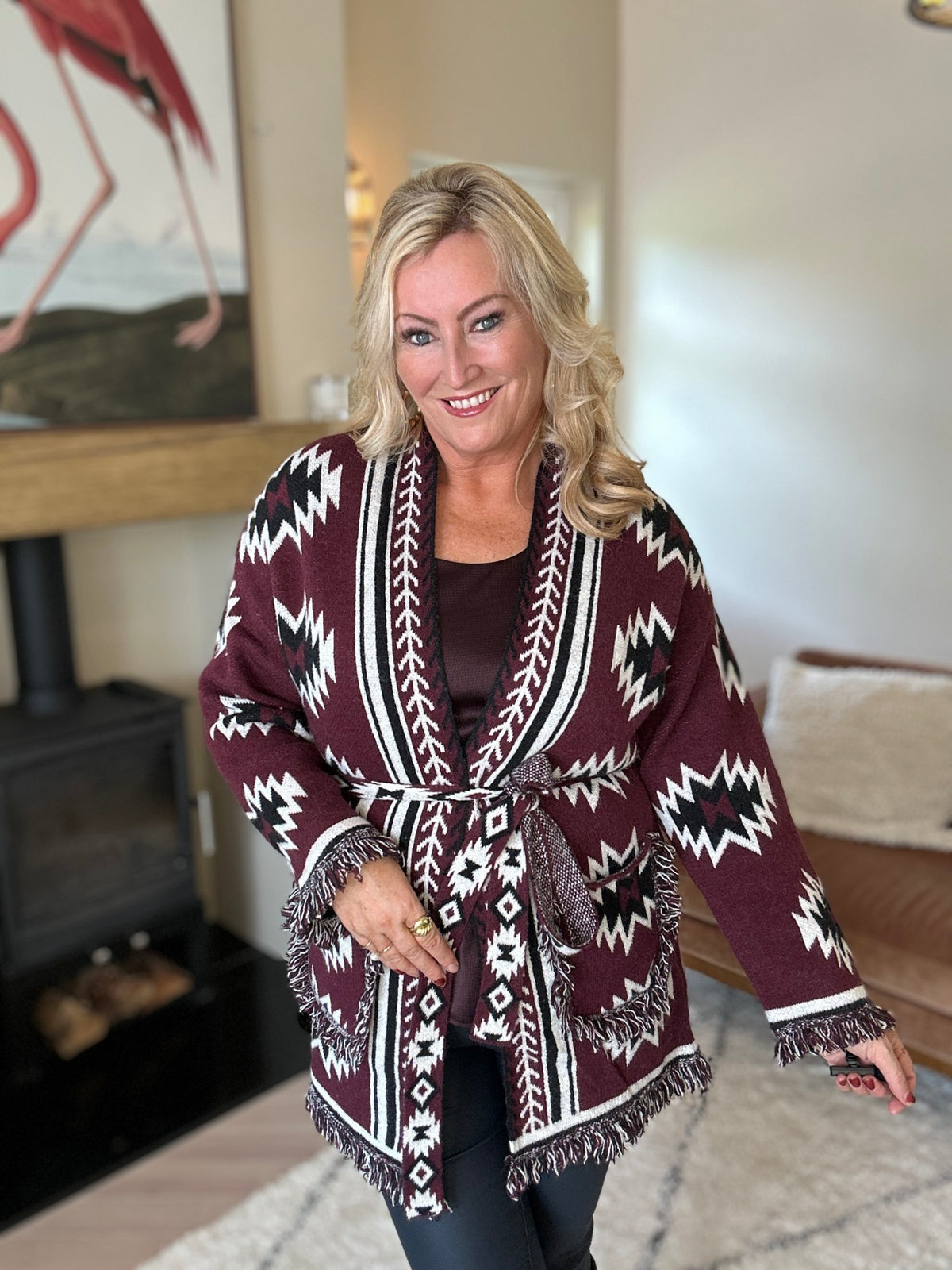 Harley Bordeaux Cardigan - Image 7