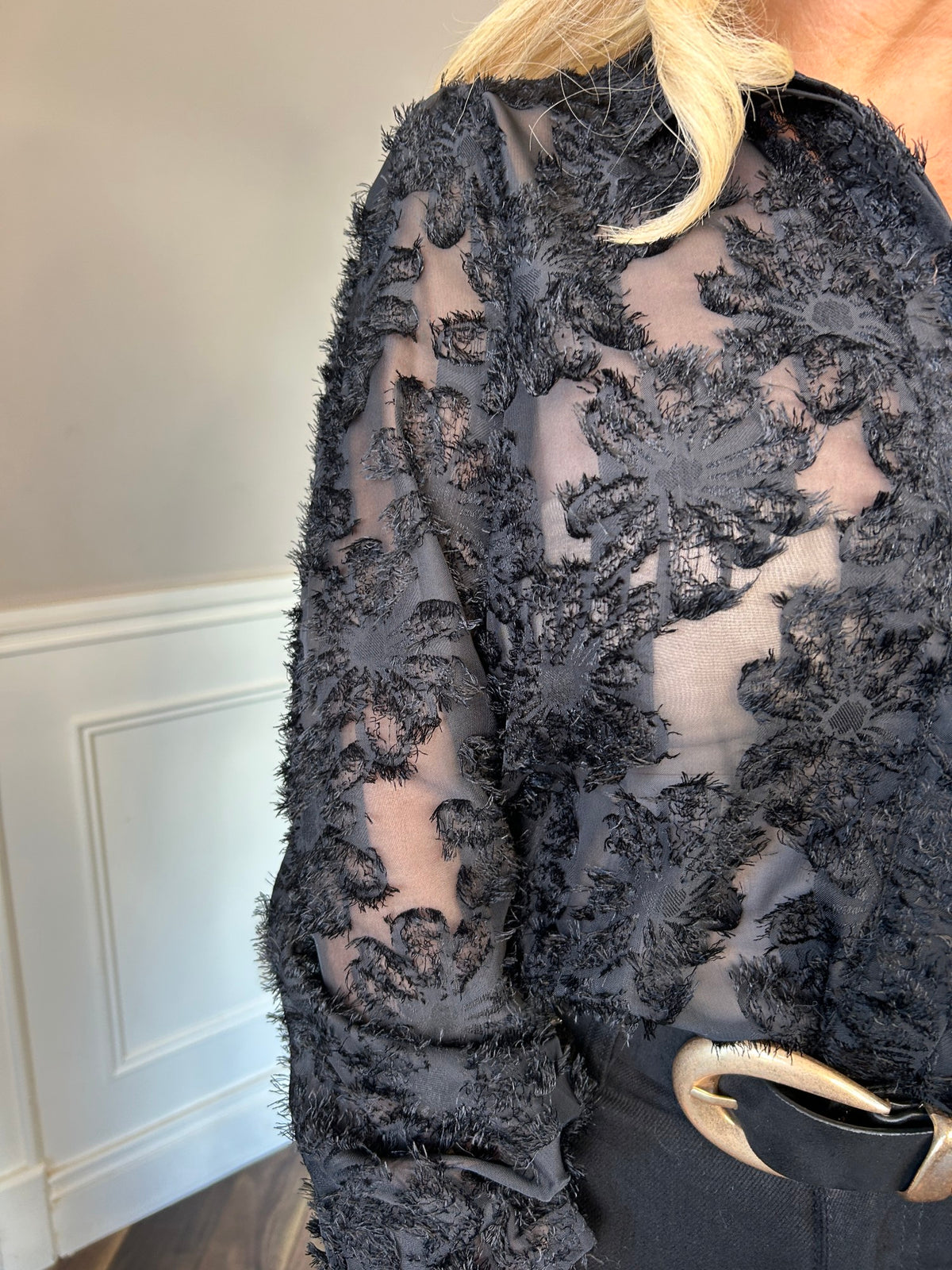 Daisy Blouse Black - Image 3