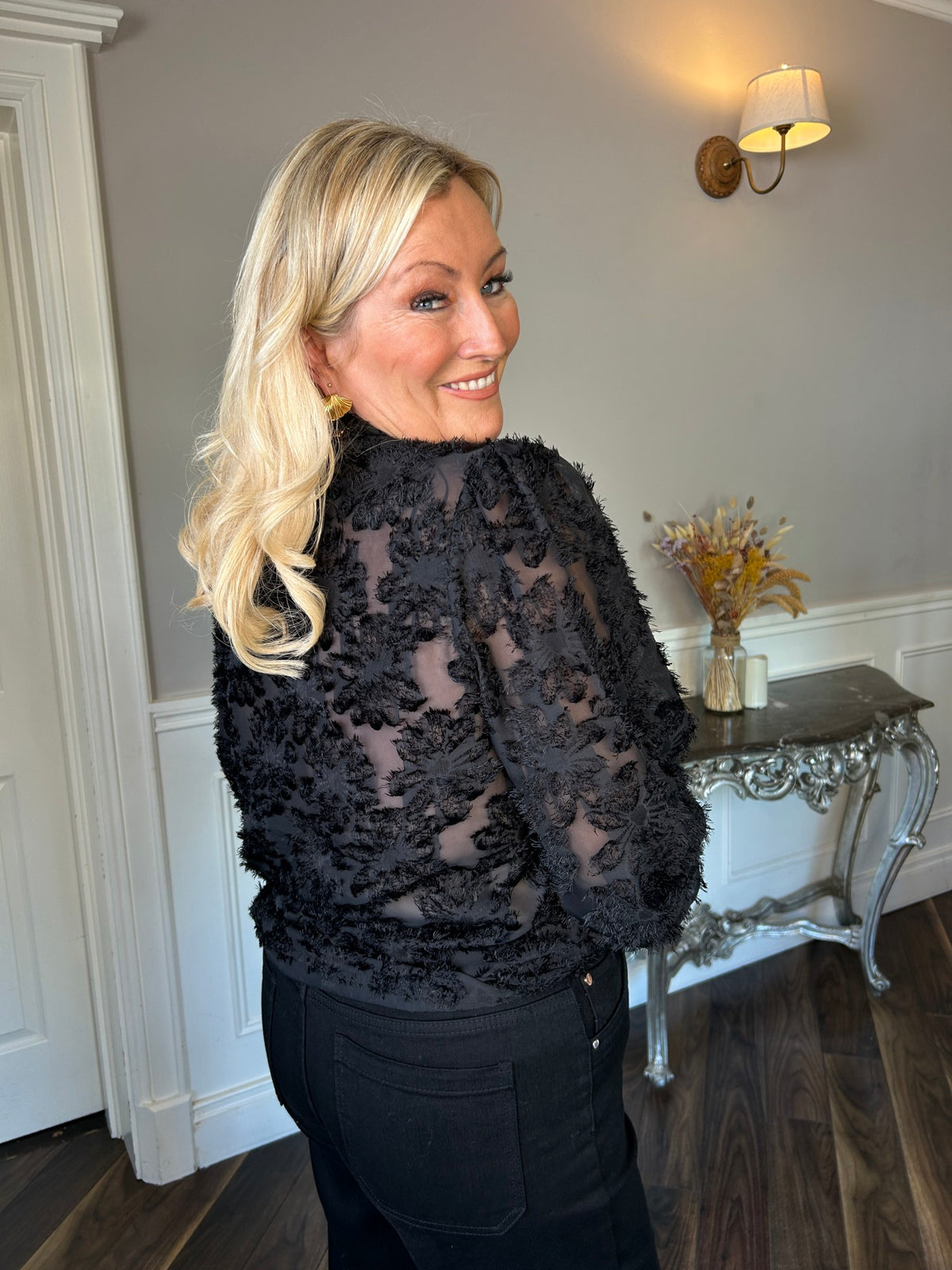 Daisy Blouse Black - Image 5