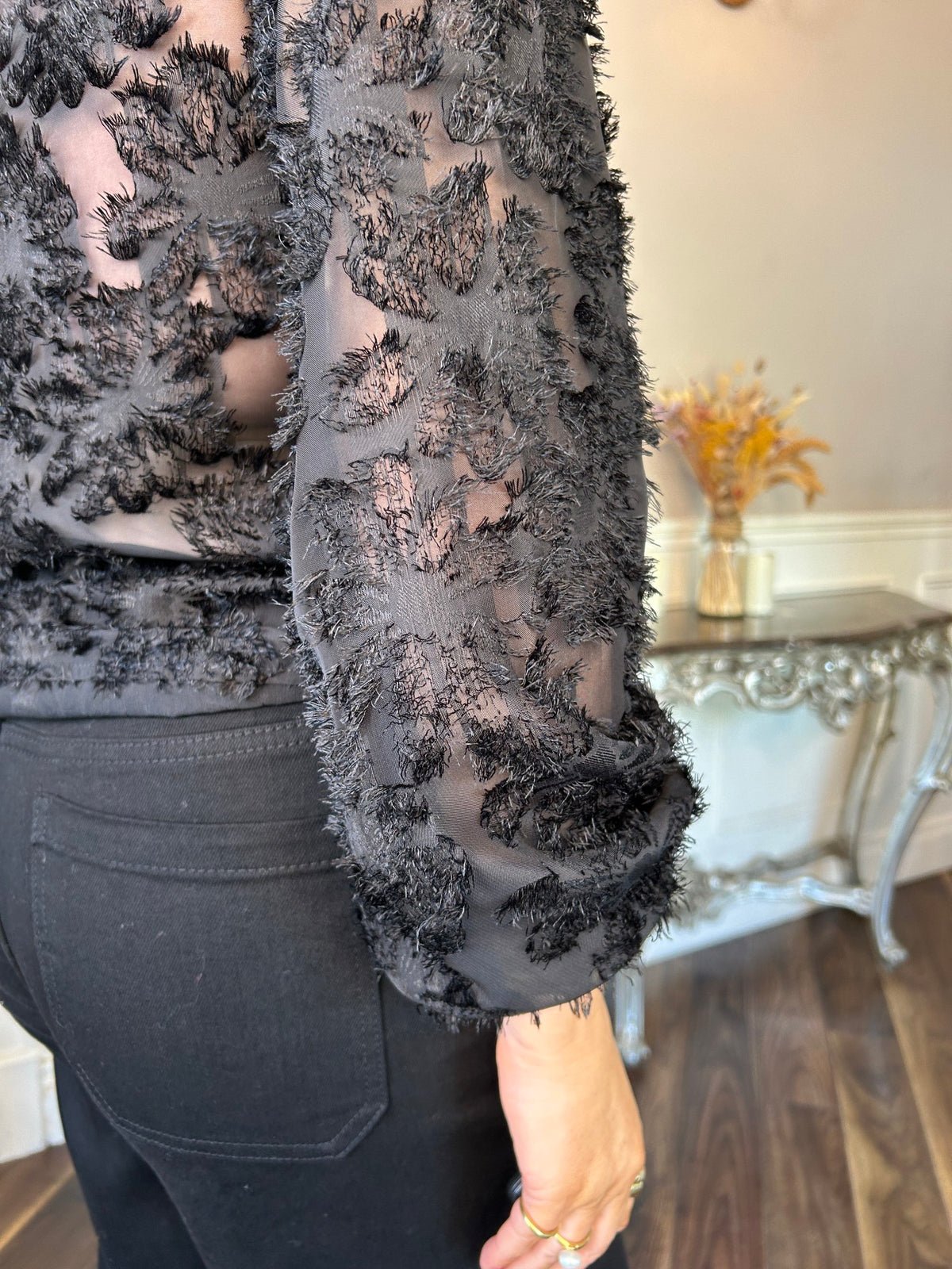 Daisy Blouse Black - Image 6
