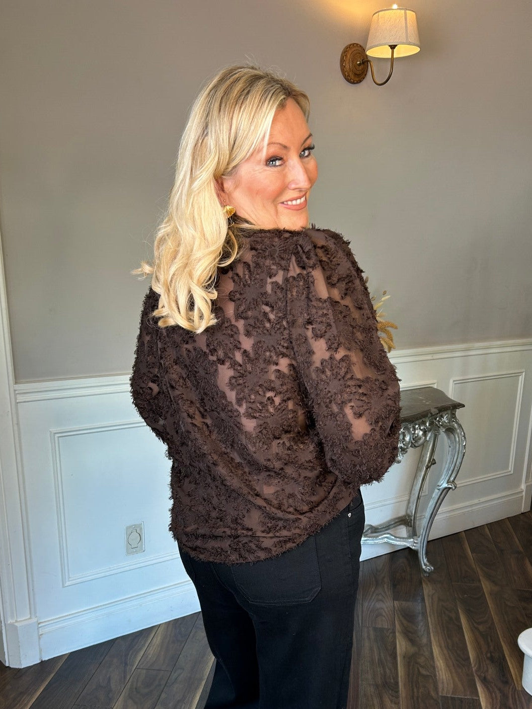 Daisy Blouse Brown - Image 6