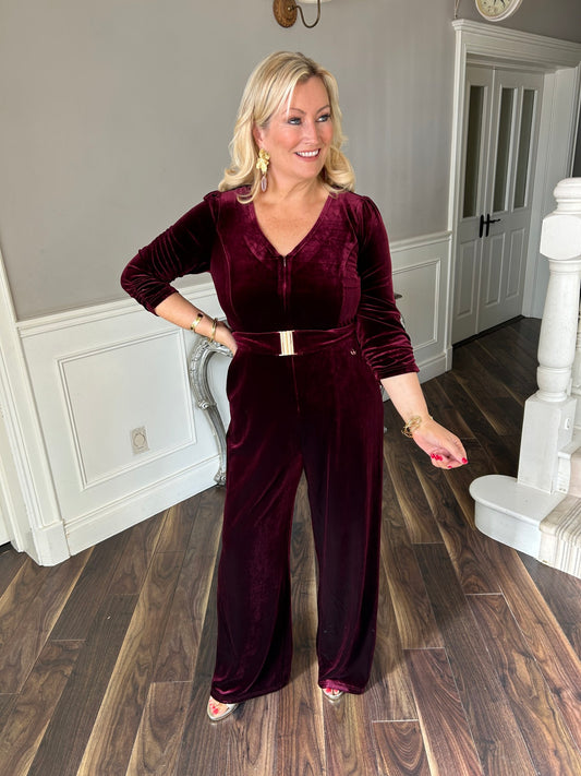 Farrah Jumpsuit Plum - Image unknown