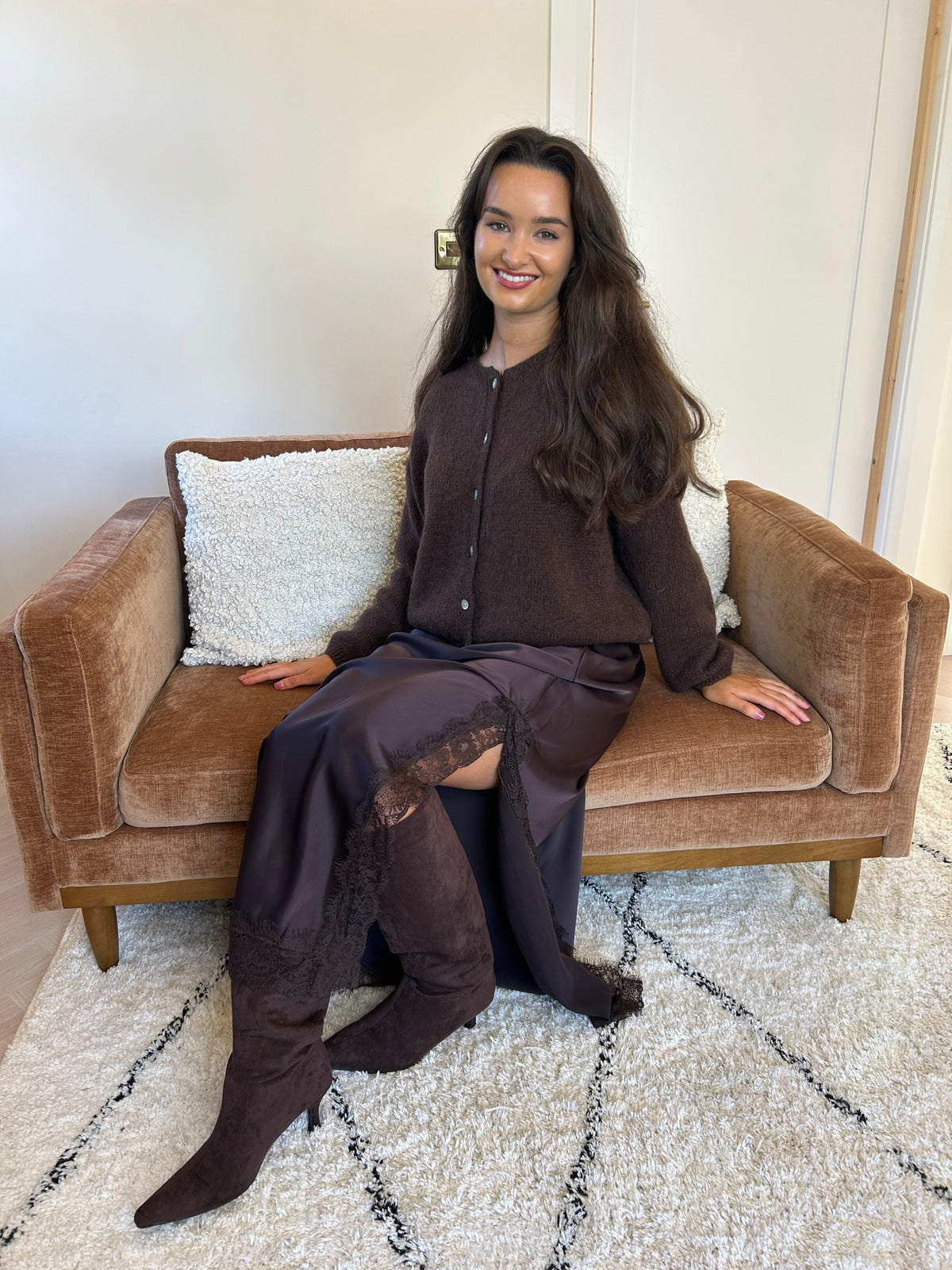 Freya Cardigan Chocolate