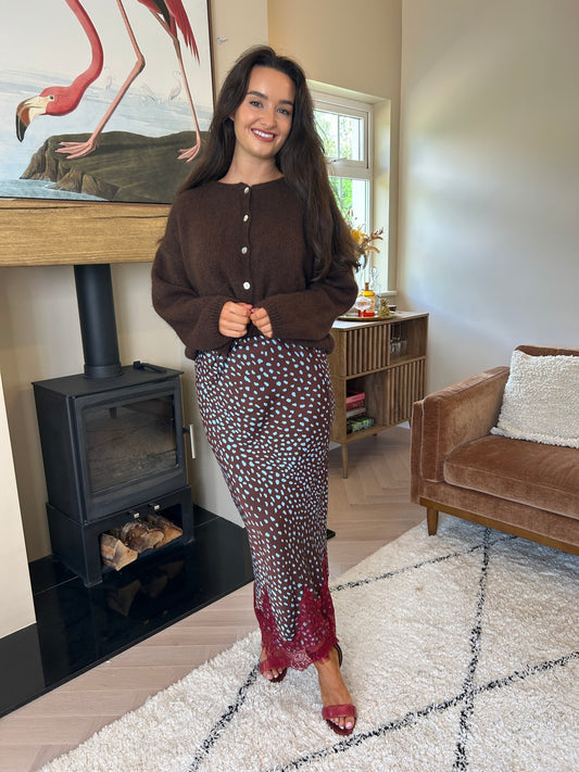Freya Cardigan Chocolate
