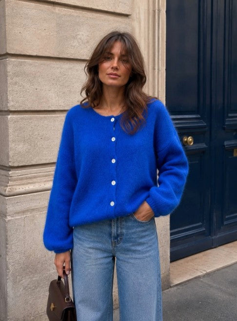 Freya Cardigan Cobalt Blue - Image 3