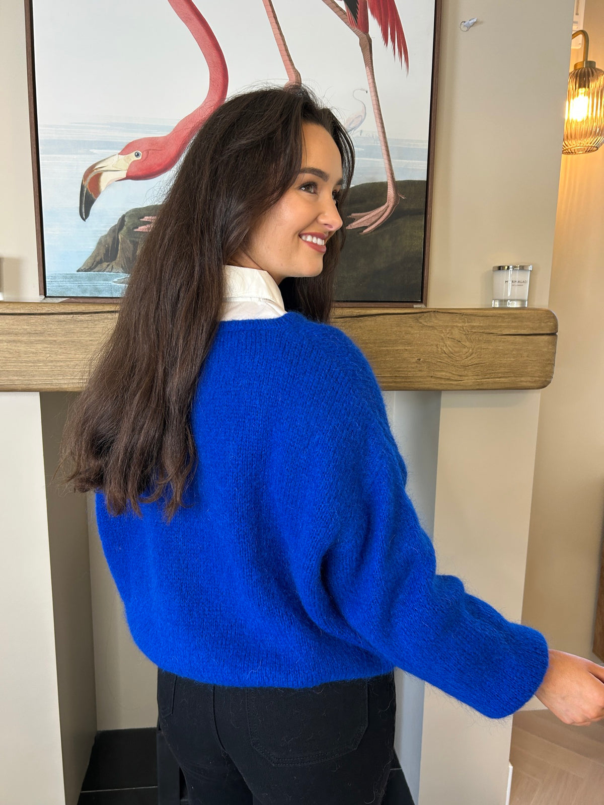 Freya Cardigan Cobalt Blue - Image 4