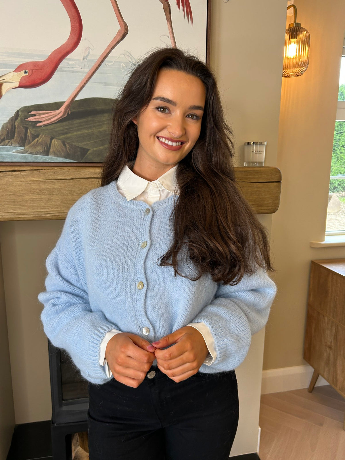 Freya Cardigan Sky Blue