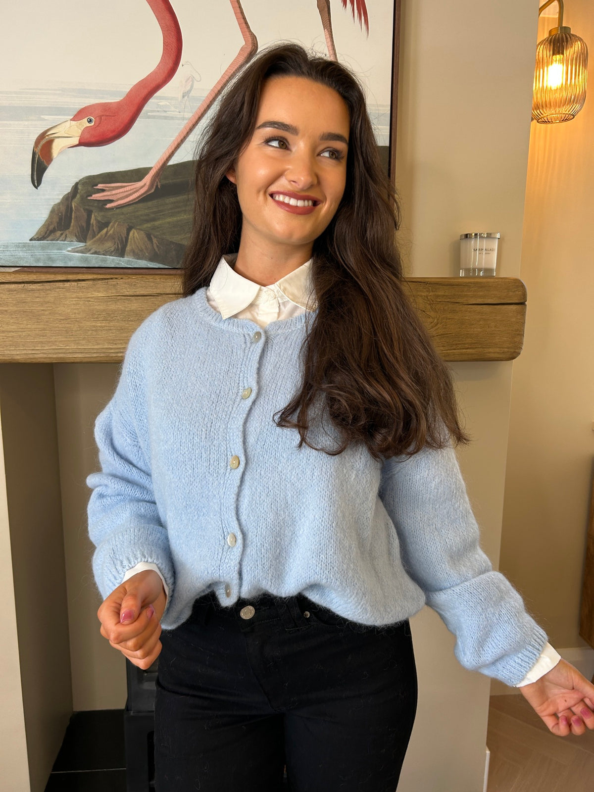 Freya Cardigan Sky Blue