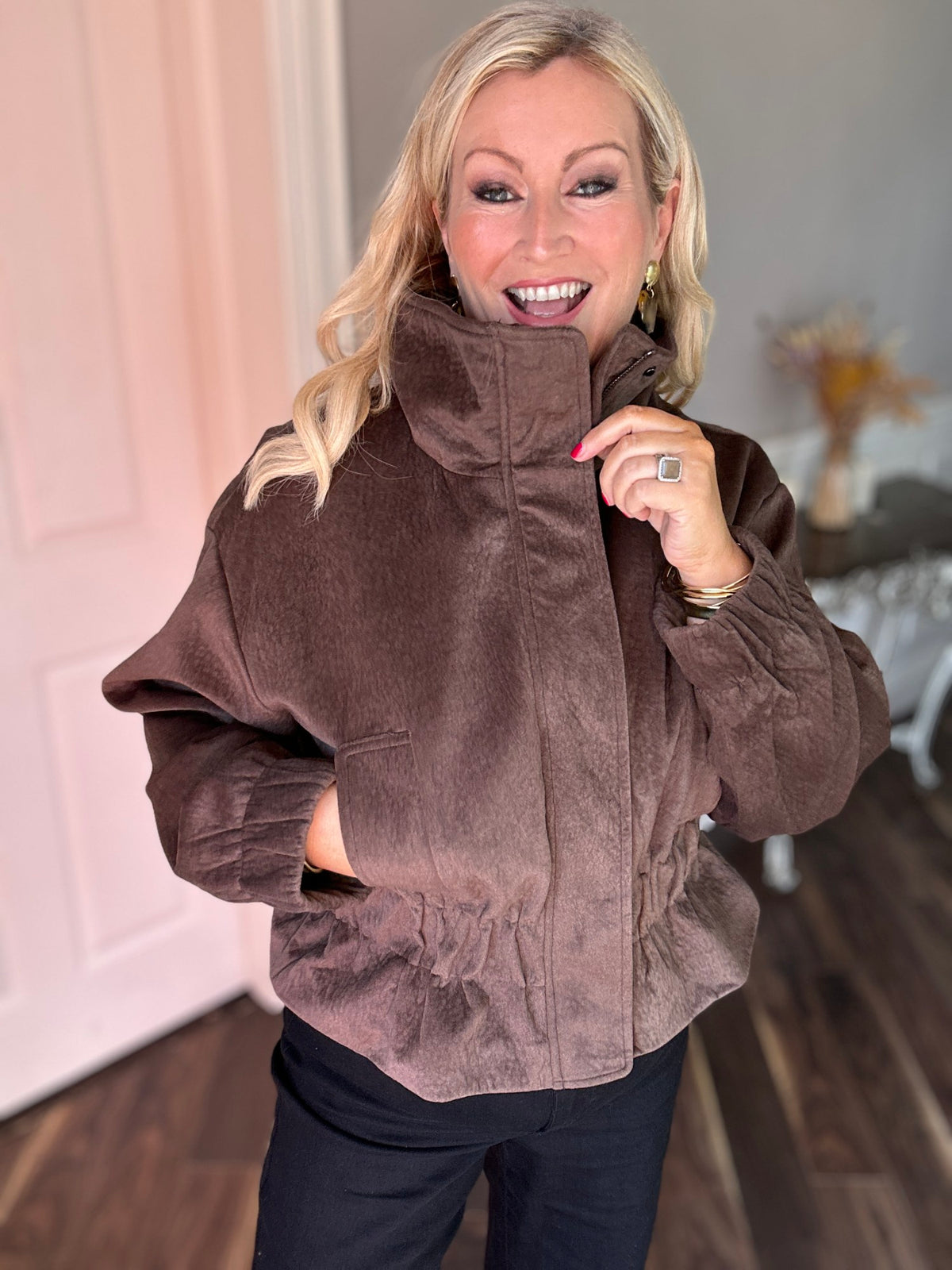 Amy Jacket Brown