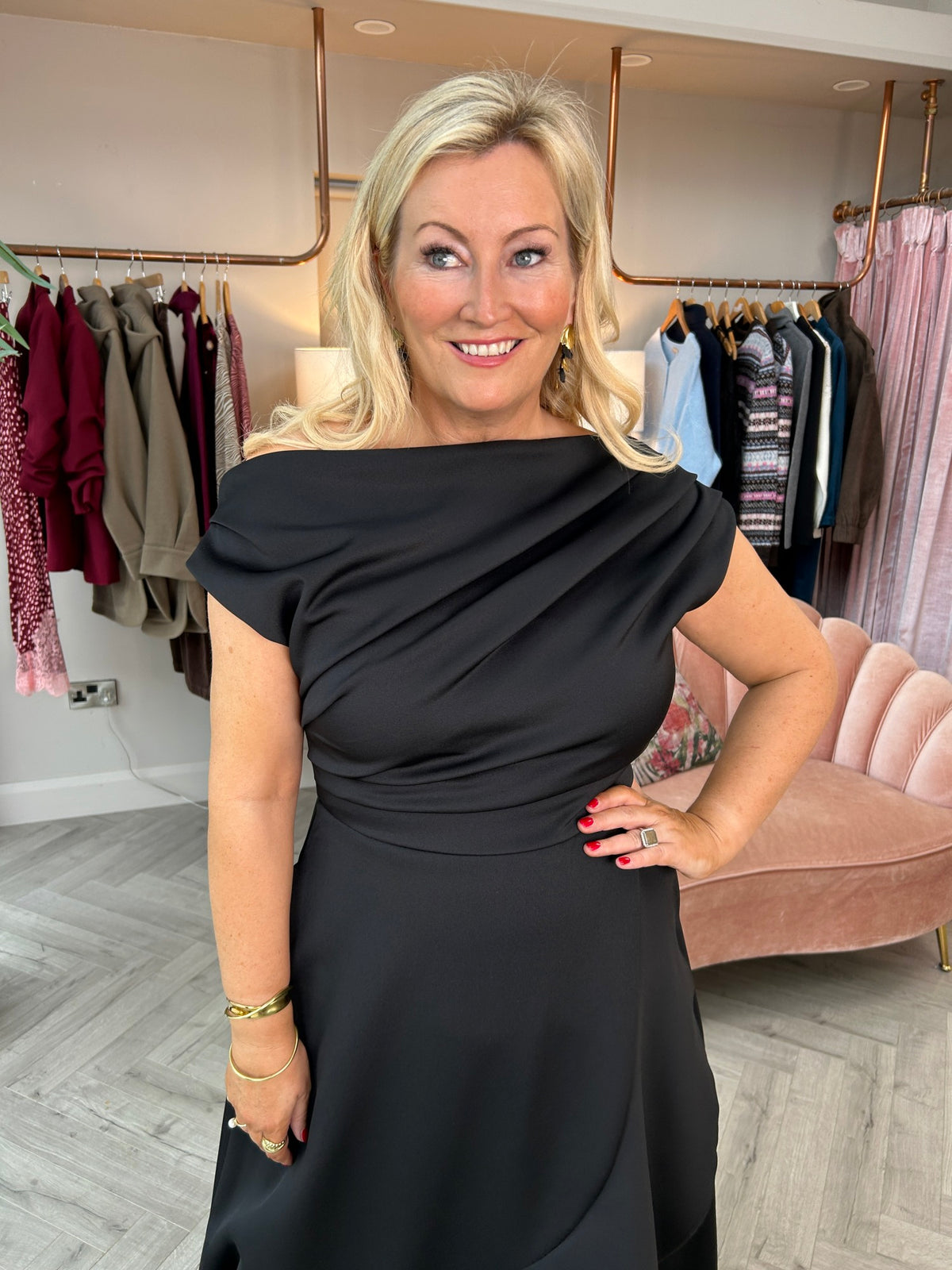 Florrie Maxi Dress Black - Image 5