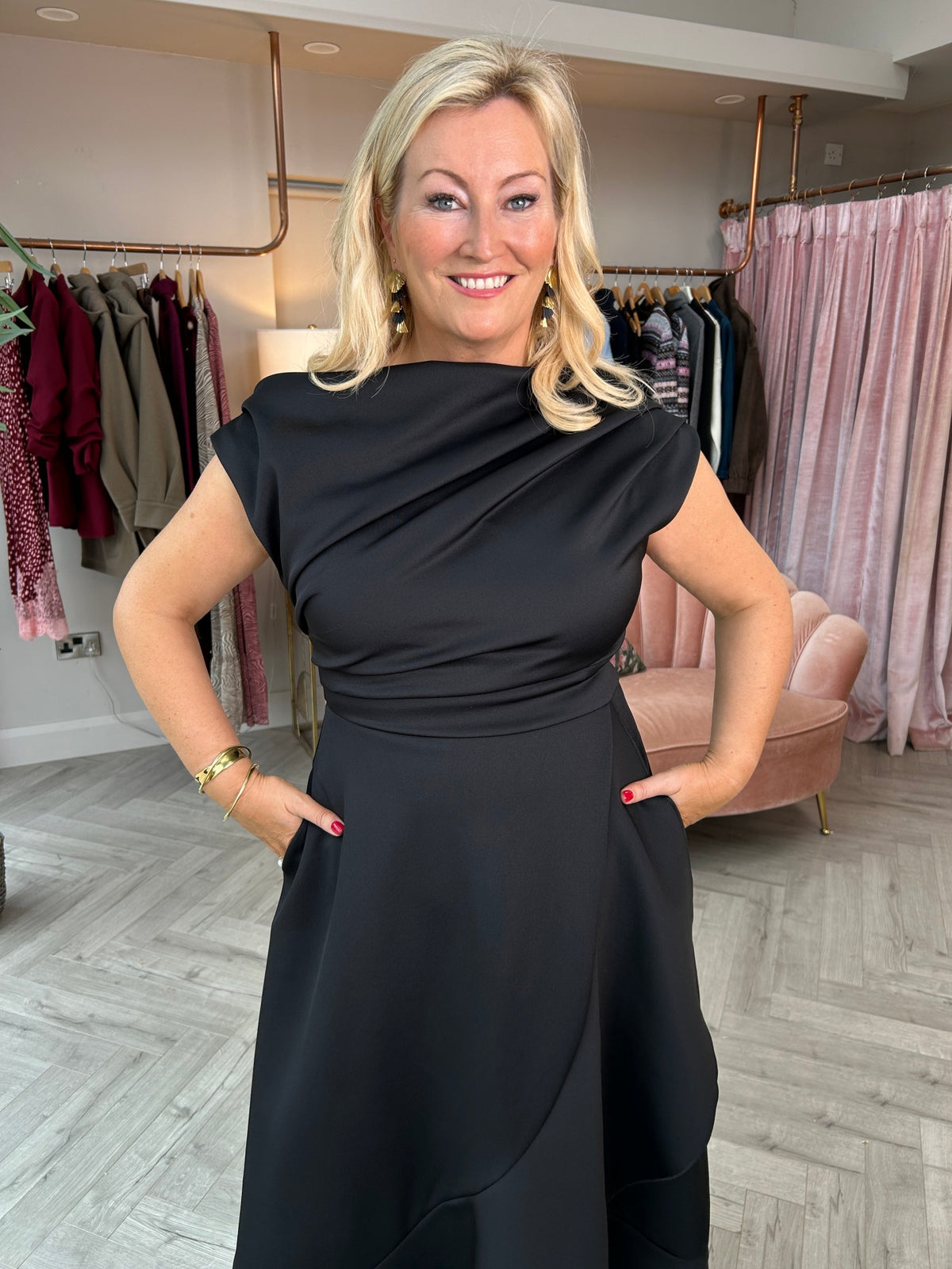 Florrie Maxi Dress Black - Image 8