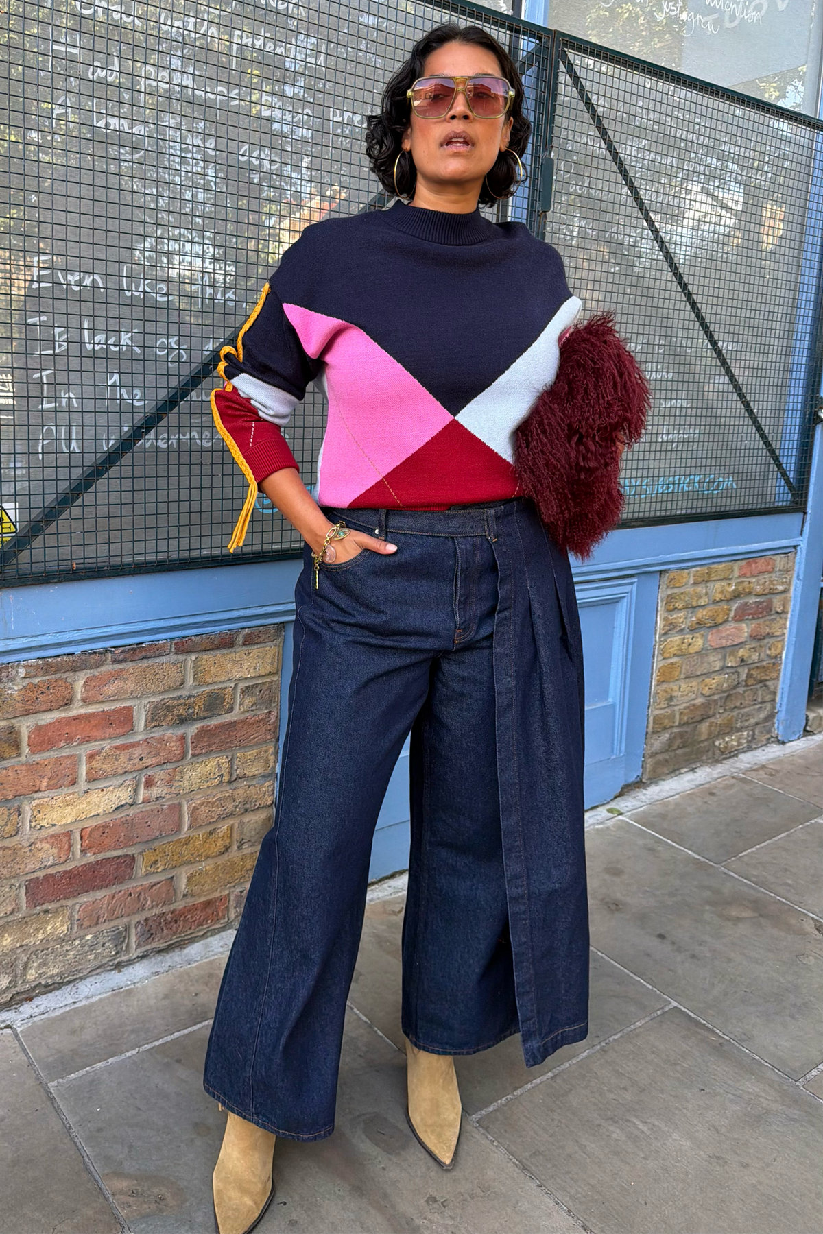 Argyle Knit Jumper - Image unknown