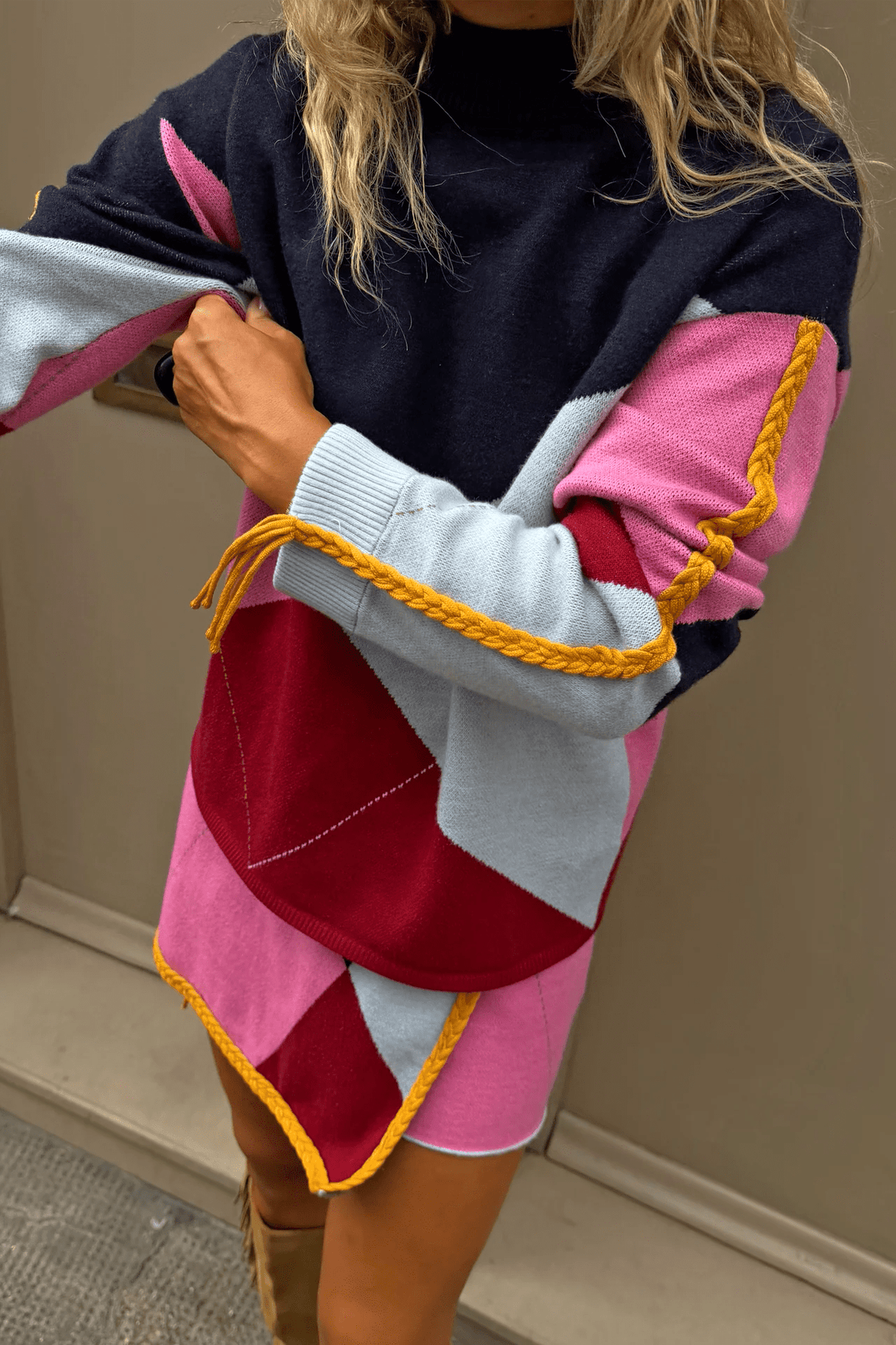 Argyle Knit Jumper - Image 1