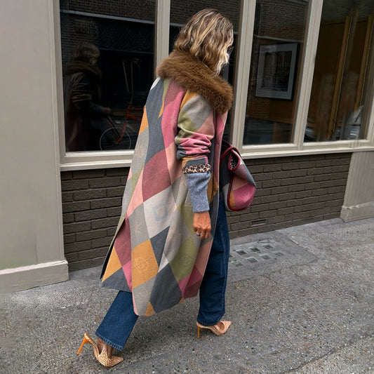 Argyle Long Coat - Image unknown