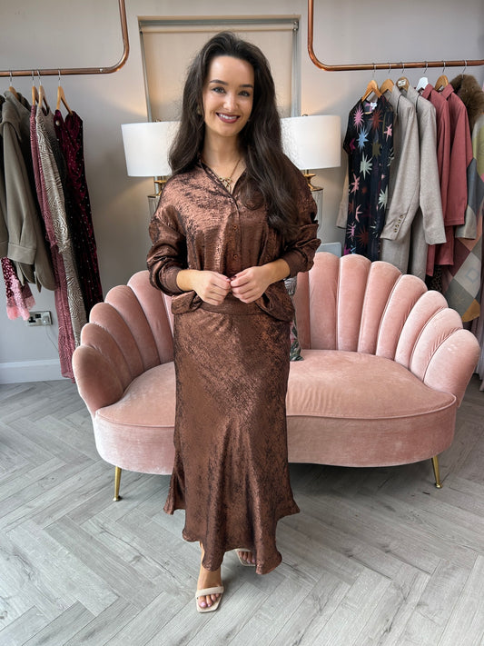 Janey Skirt Bronze