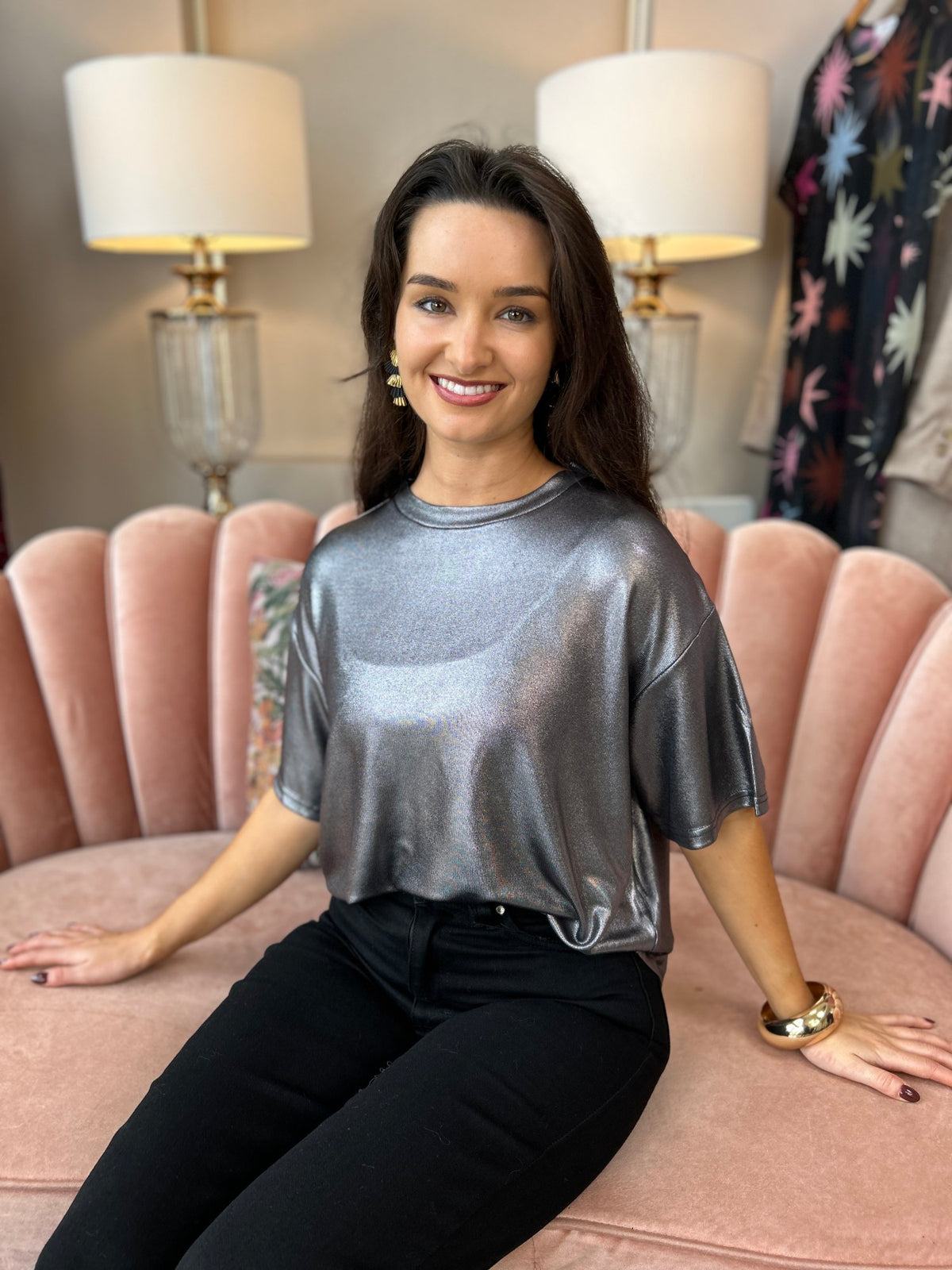 Lola Metallic Top - Image 4