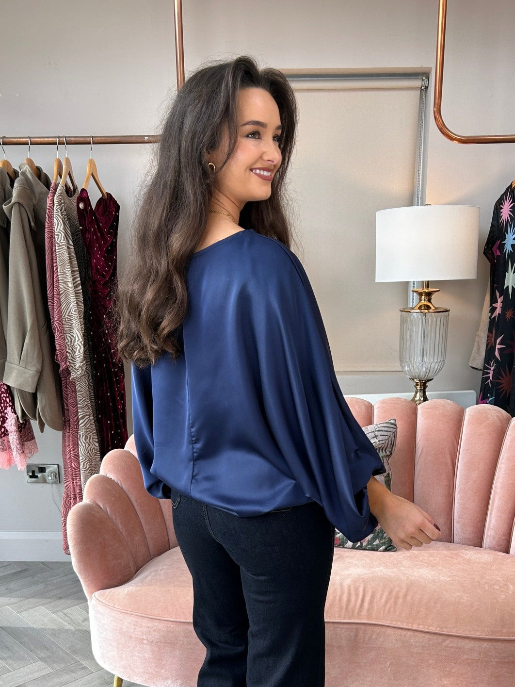 Eliana Navy Top - Image 1
