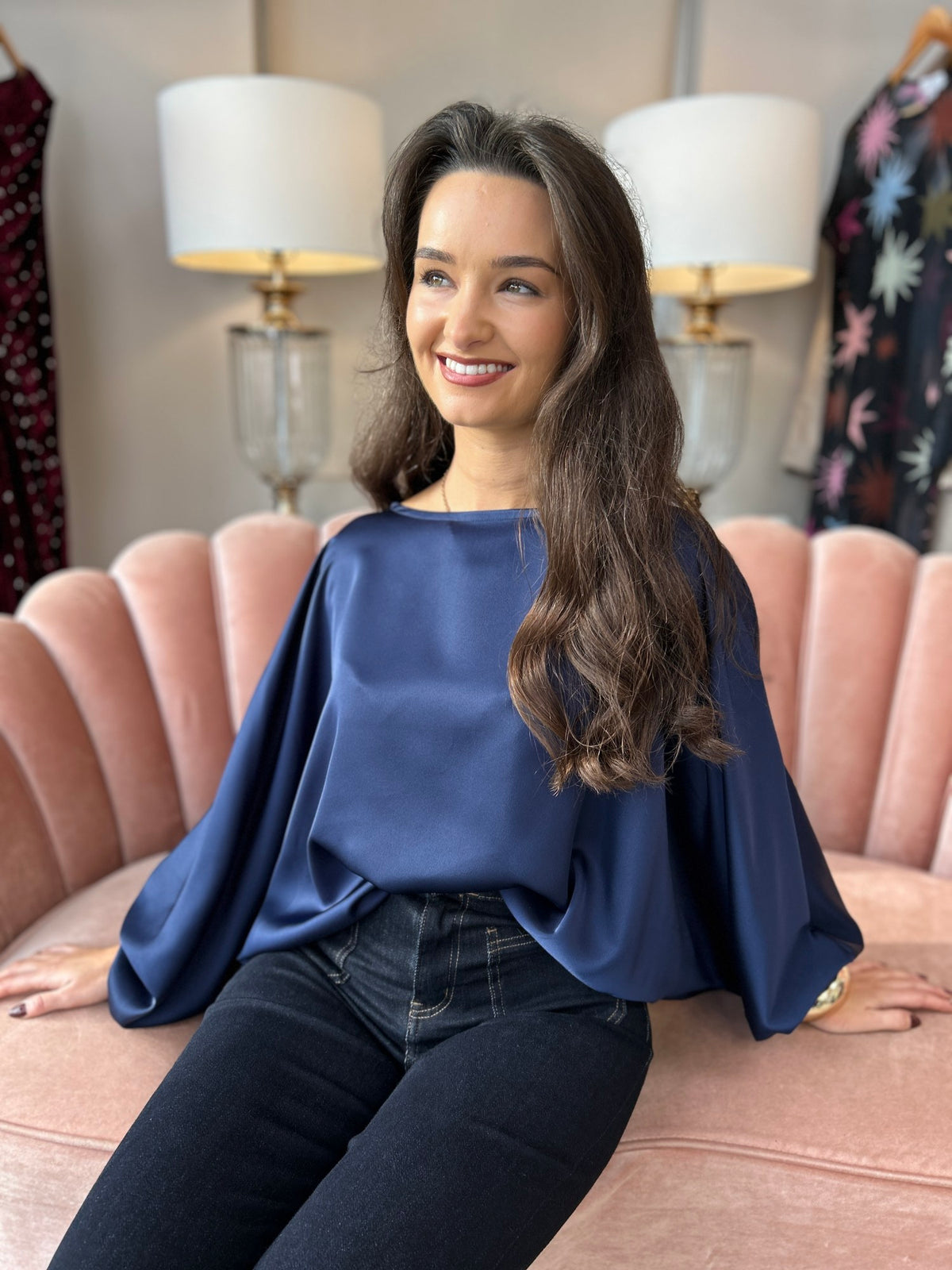 Eliana Navy Top - Image 3