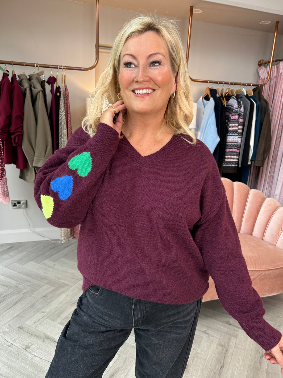 Nadine  Heart Jumper - Image 5