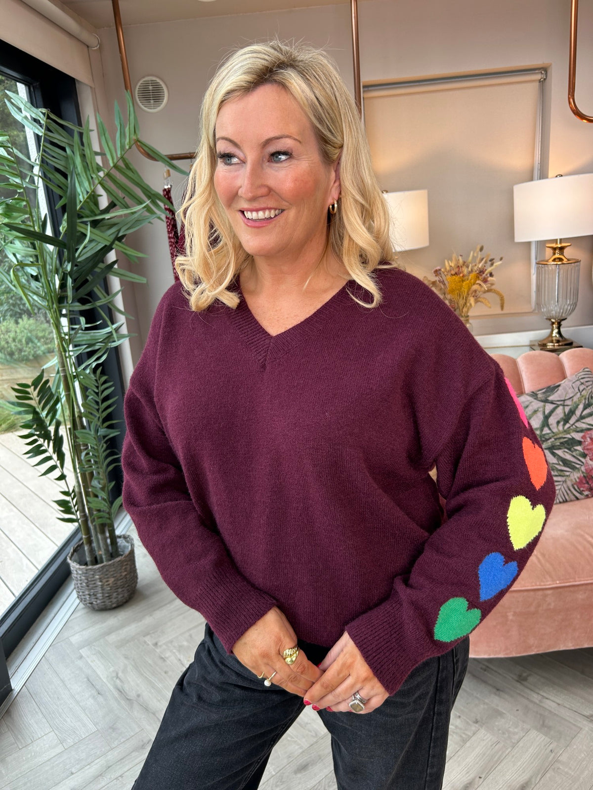 Nadine  Heart Jumper - Image 1