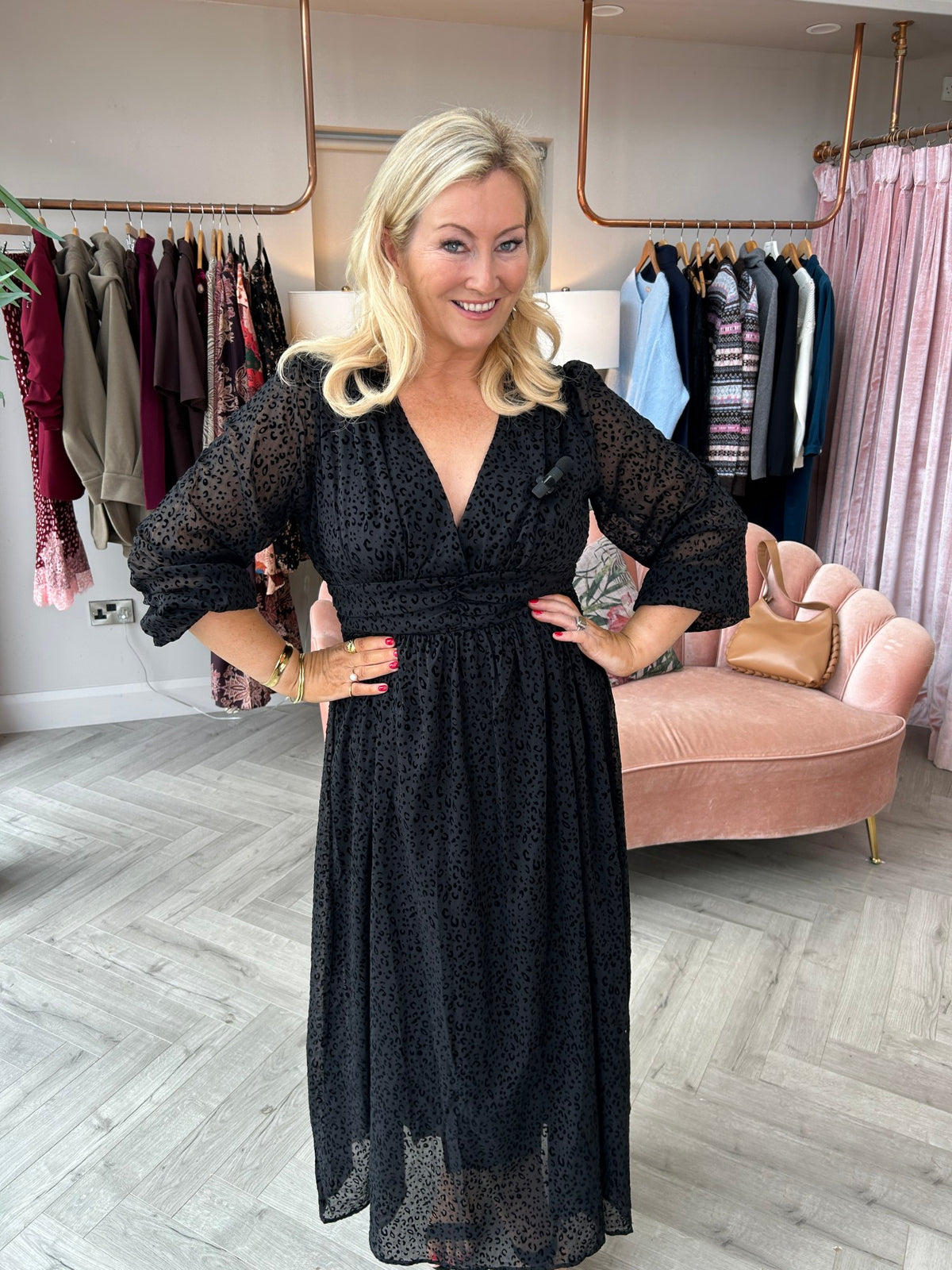 Tammy Black Dress - Image 5