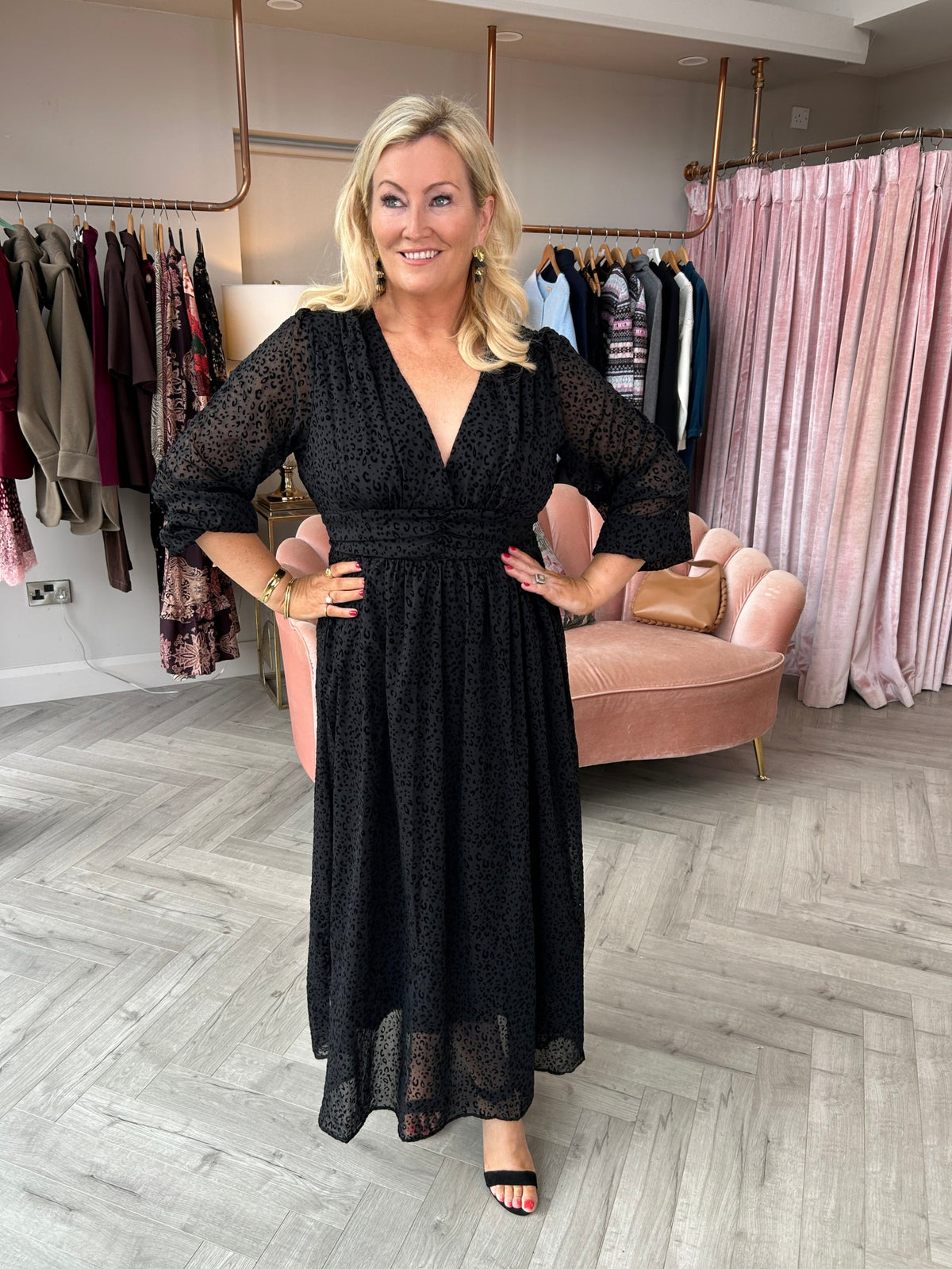 Tammy Black Dress - Image 3