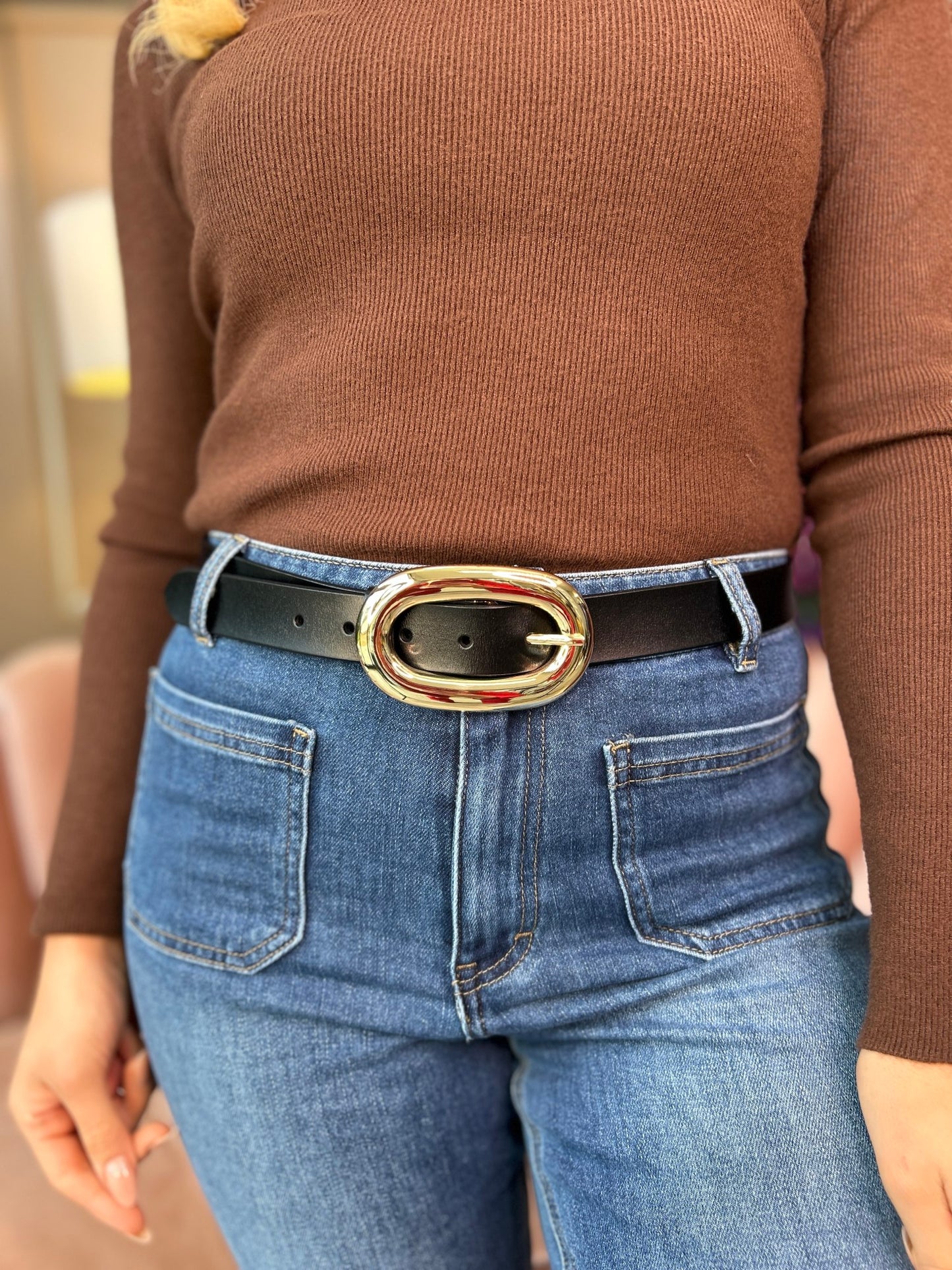 Kai Leather Belt Black - Image 1