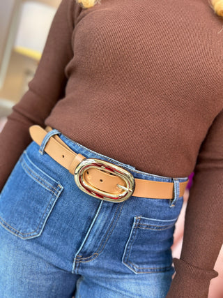 Kai Leather Belt Camel - Image 1