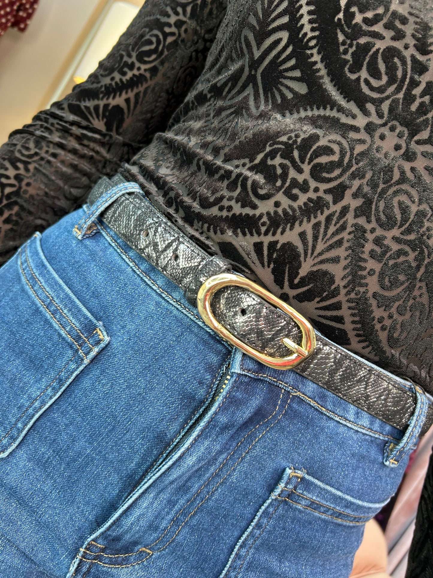 Zola Gold Buckle Belt - Image unknown