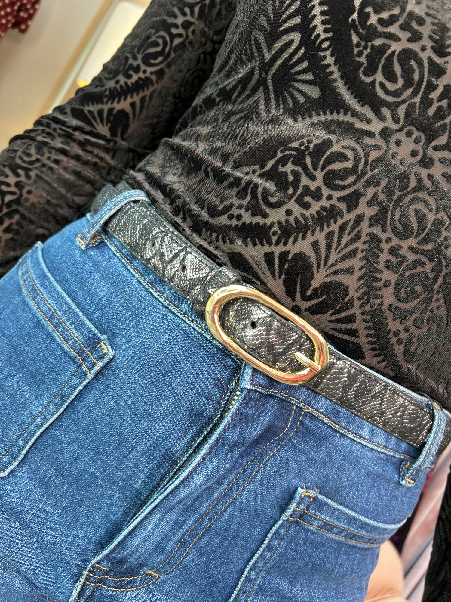 Zola Gold Buckle Belt - Image unknown