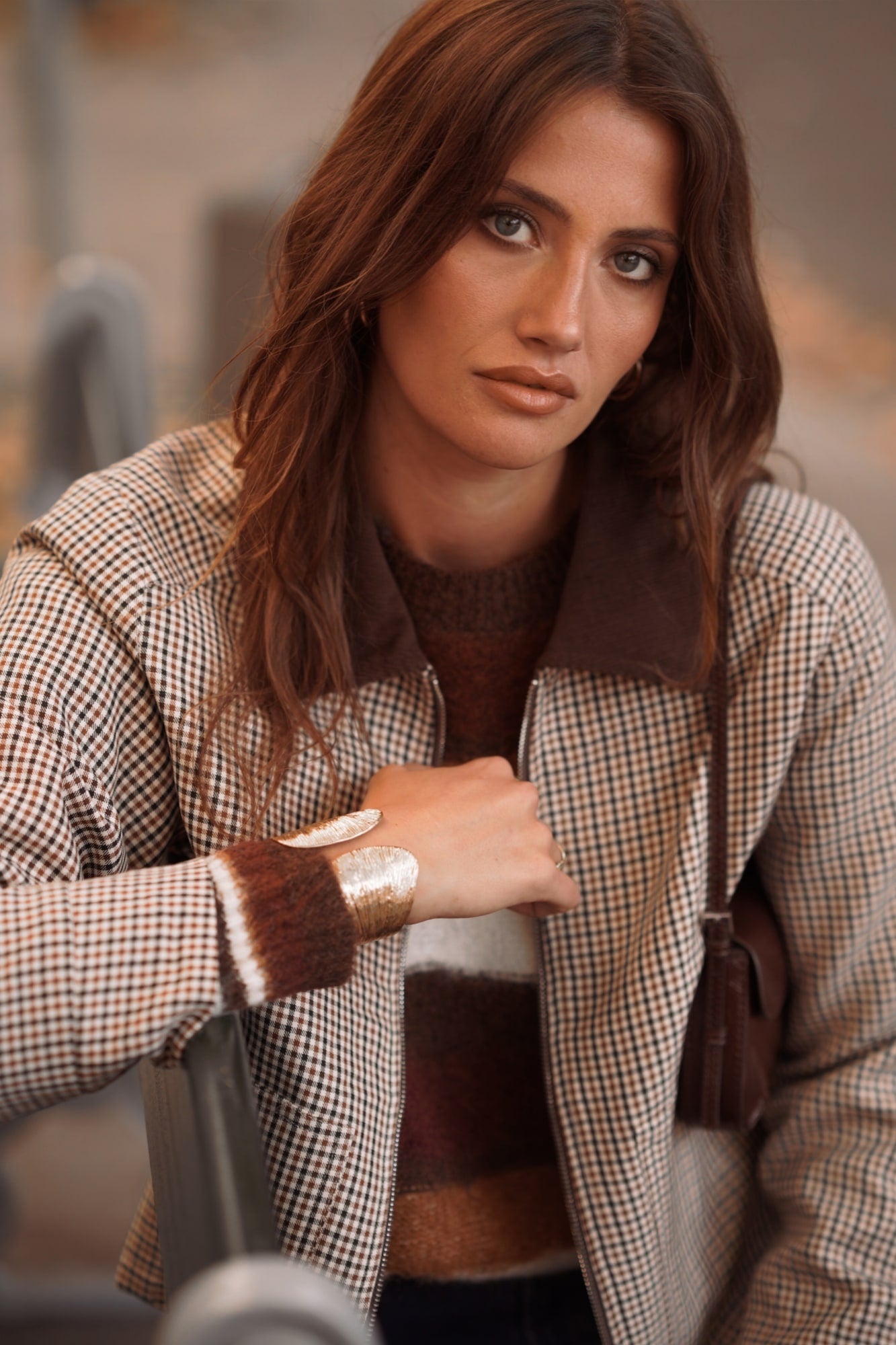 Harri Check Bomber - Image unknown