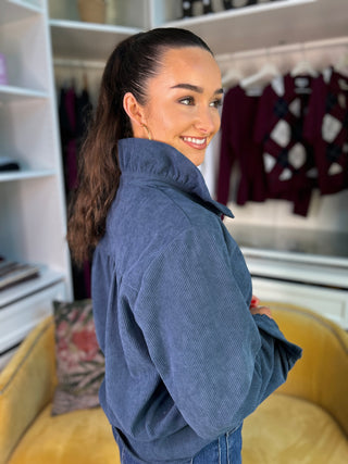 Tori Cord Shirt Peacock