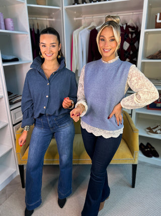 Tori Cord Shirt Peacock