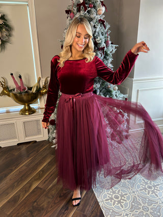 Bri Burgundy Backless Bodysuit - Image 7