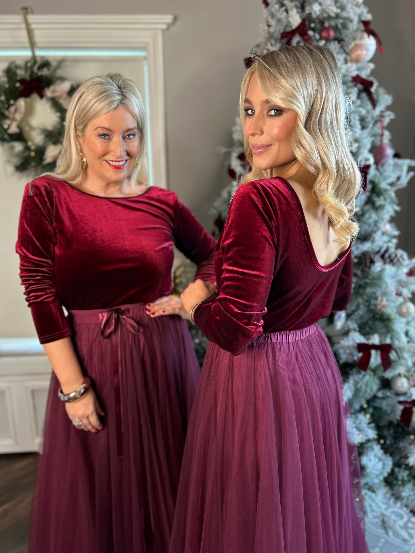 Bri Burgundy Backless Bodysuit - Image 8