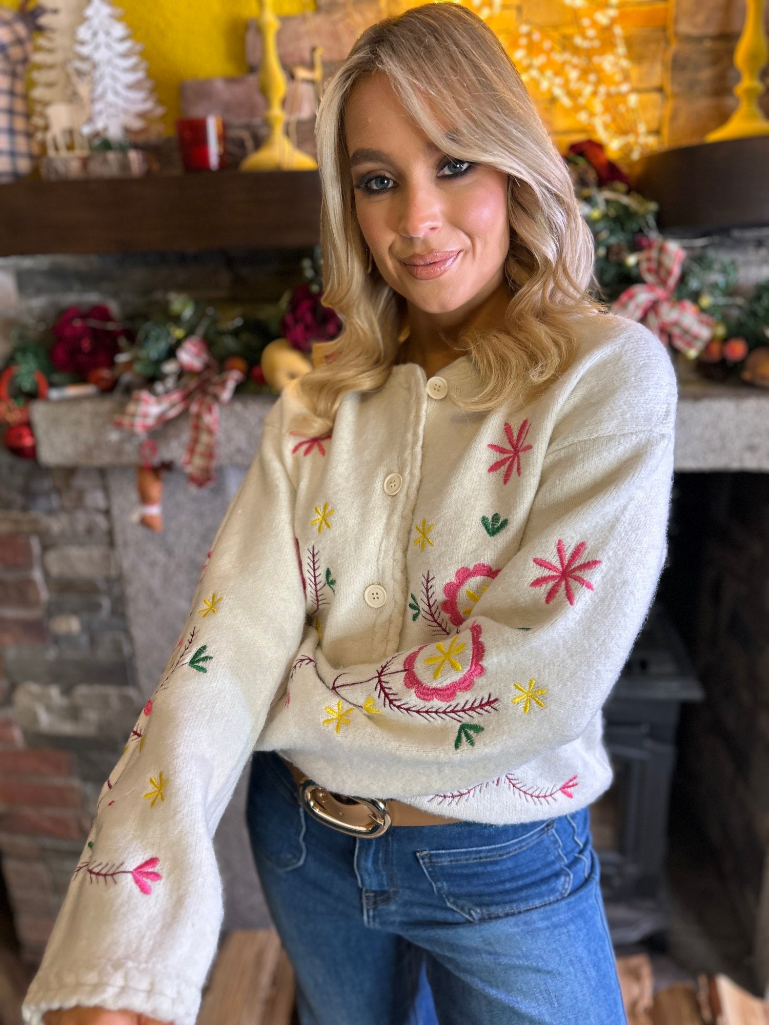 Karri Emboridered Cardi - Image unknown
