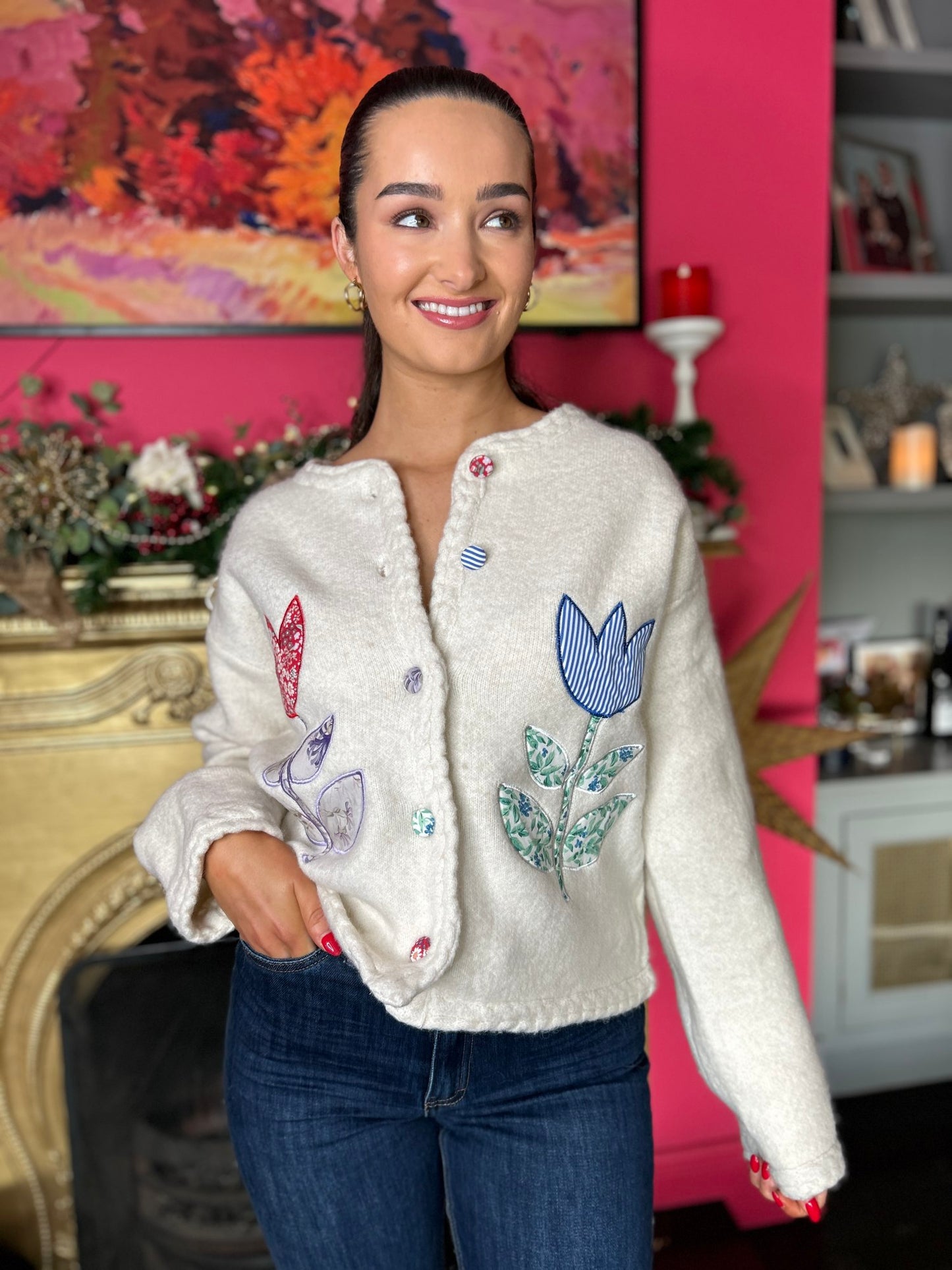 Trudy Embroidered Cardi  - Image unknown