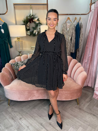 Zoe Black Polka Dot Dress