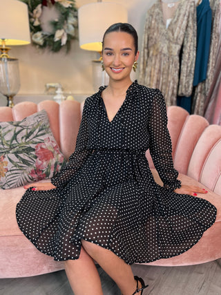 Zoe Black Polka Dot Dress