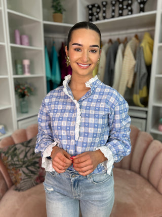 Maisie Shirt Blue - Image 3