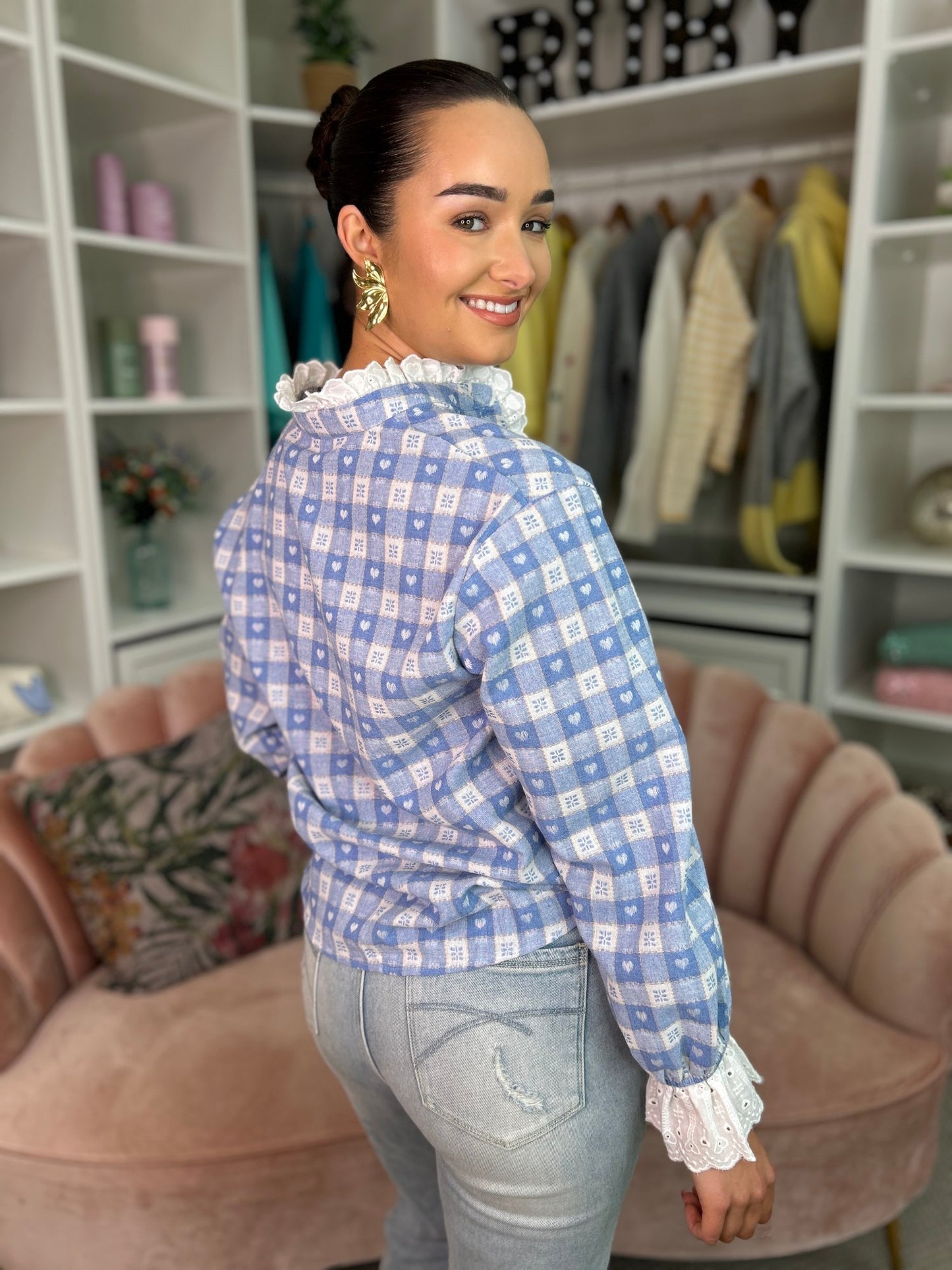 Maisie Shirt Blue - Image 5