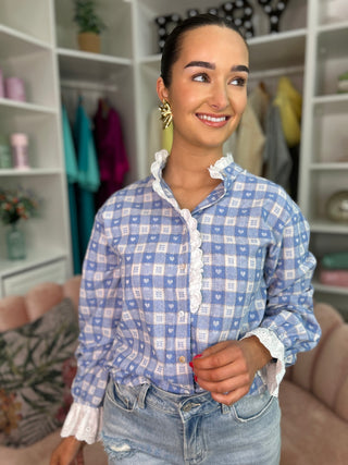 Maisie Shirt Blue - Image 4