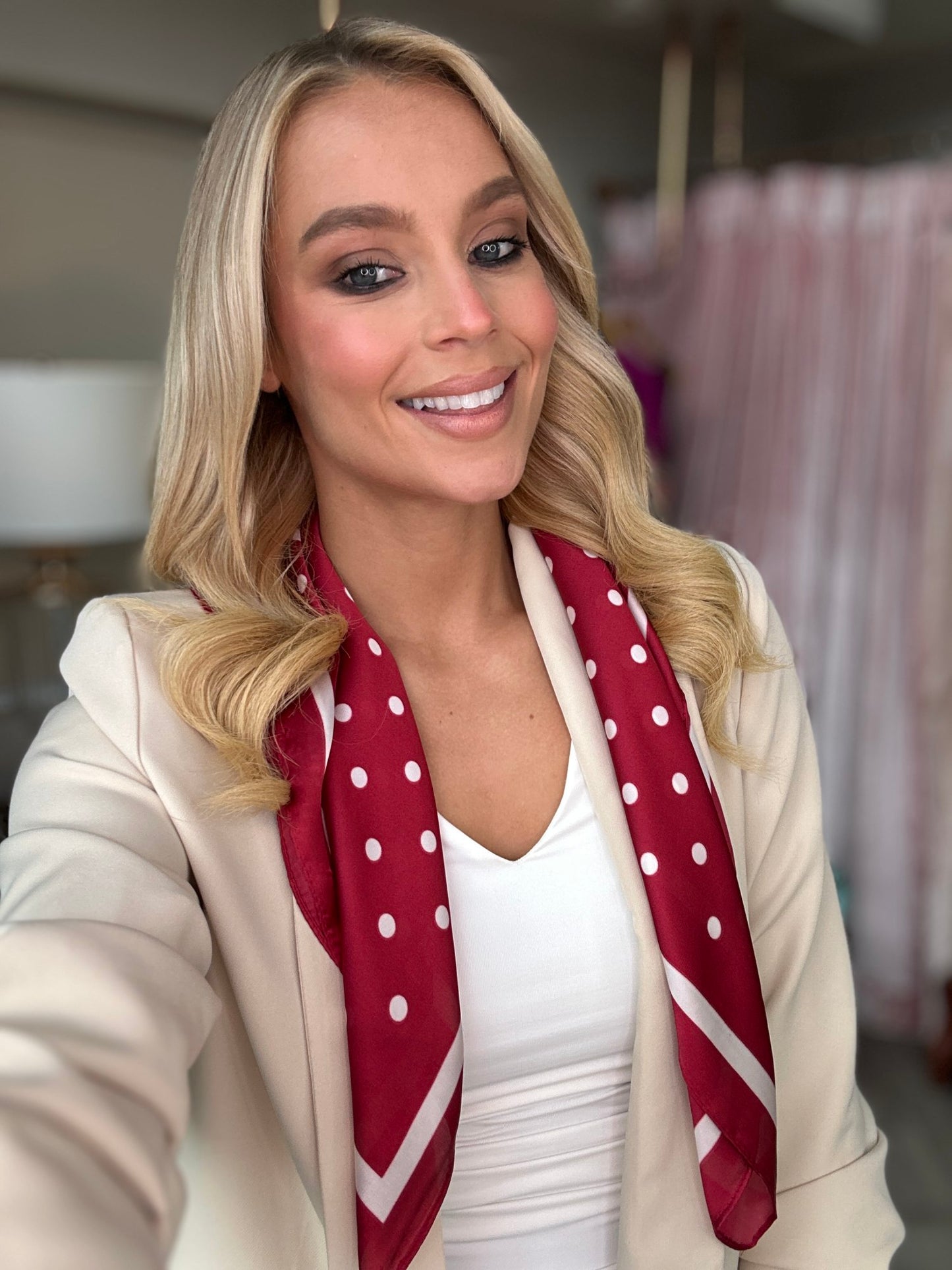 Silvia Scarf Red - Image 1