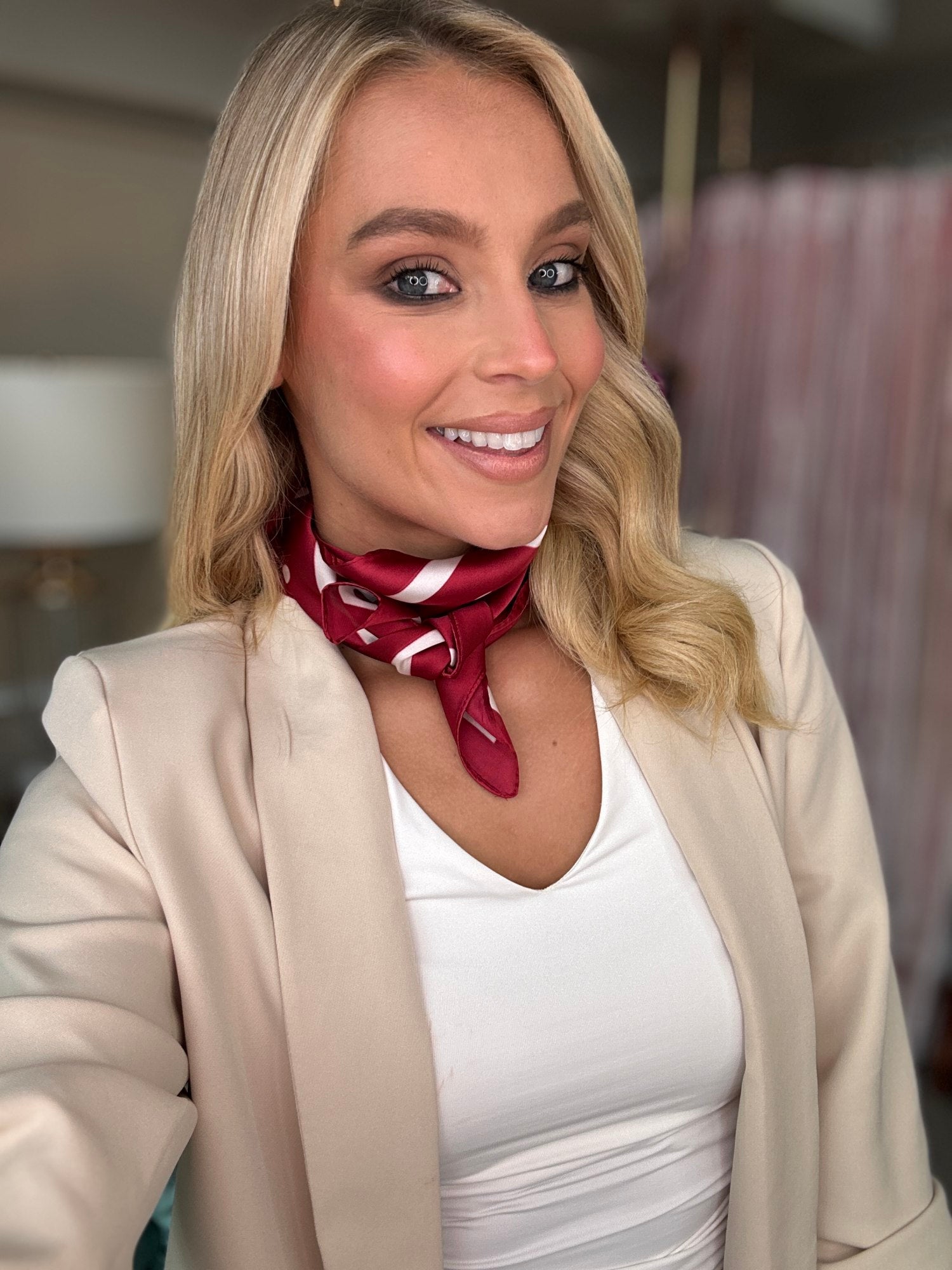 Silvia Scarf Red - Image 3