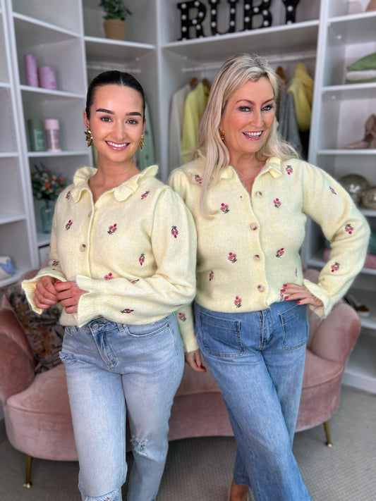 Aria Yellow Cardigan - Image unknown