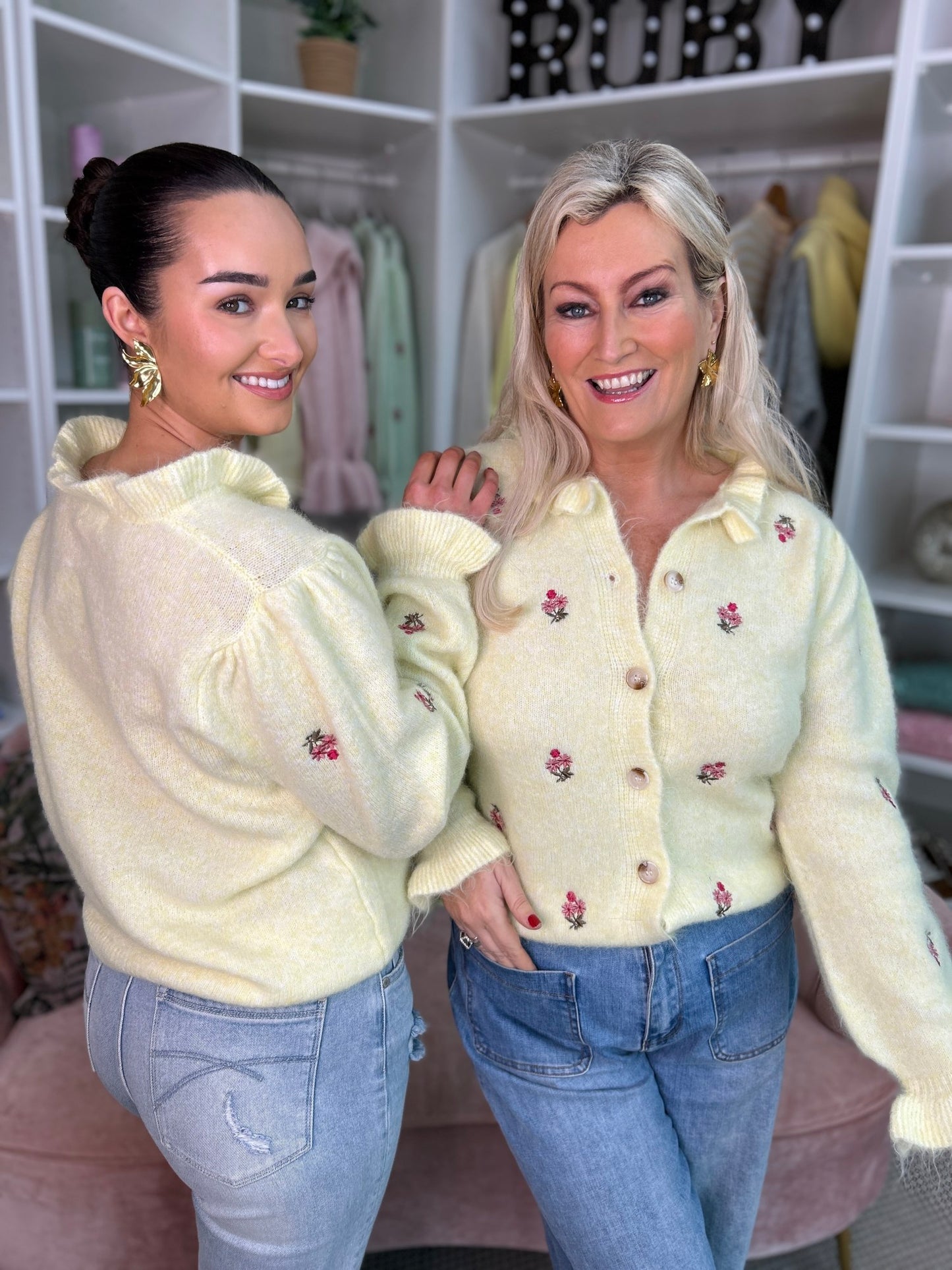 Aria Yellow Cardigan - Image 8