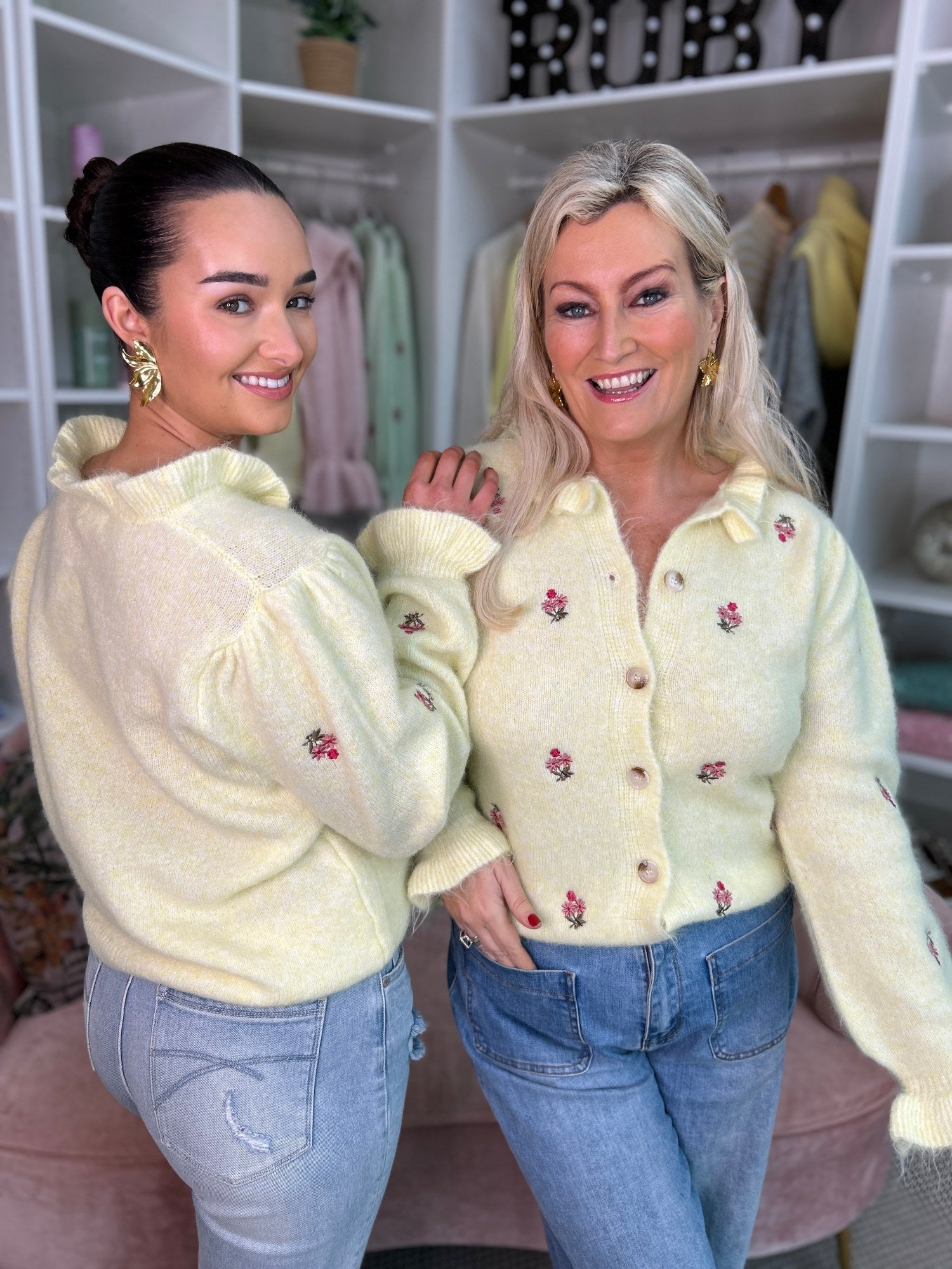 Aria Yellow Cardigan - Image 8