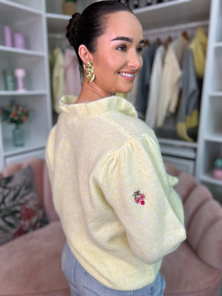 Aria Yellow Cardigan - Image 5